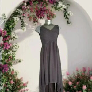 💟Grey High Low Dress